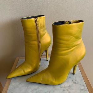 Jeffrey Campbell reflective point toe bootie